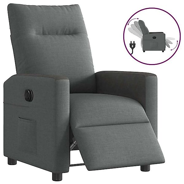 vidaXL Relaxsessel Elektrisch Dunkelgrau Stoff 3324039 günstig online kaufen