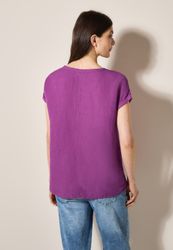 CECIL Kurzarmbluse aus softem Materialmix günstig online kaufen