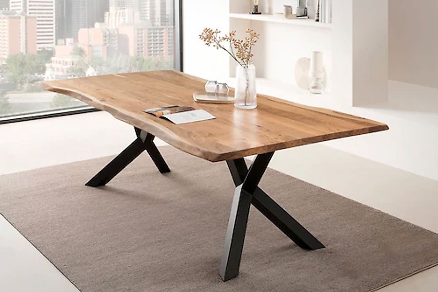 SalesFever Esstisch »Designertisch für Mahlzeiten« Massivholz geölt und zwe günstig online kaufen