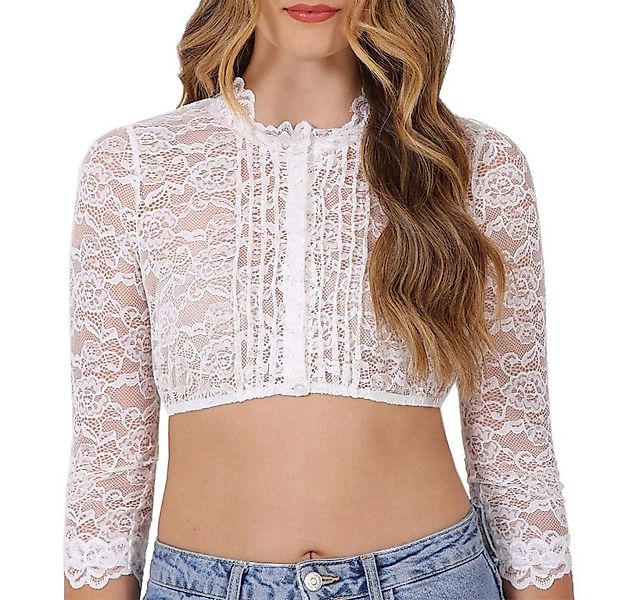 KRÜGER COLLECTION Dirndlbluse Dirndlbluse Margareta weiß günstig online kaufen
