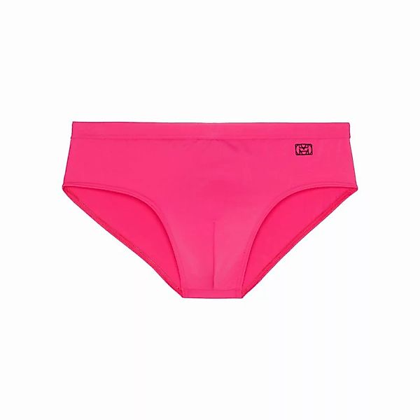 HOM Herren Badeslip - Swim Mini Briefs "Sea Life", Badehose, einfarbig Pink günstig online kaufen