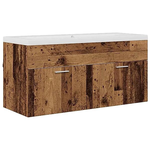 vidaXL Badezimmerschrank Altholz 100 x 38,5 x 46 cm Holzwerkstoff 3415678 günstig online kaufen
