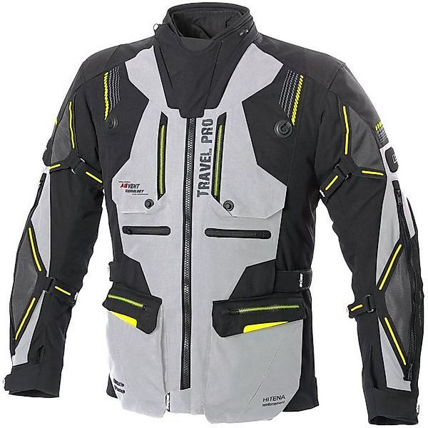 Büse Motorradjacke Büse Travel Pro Textiljacke schwarz / hellgrau Herren günstig online kaufen