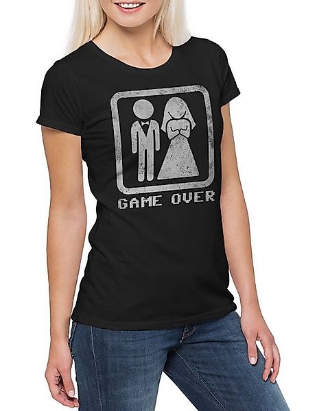Urban Backwoods Print-Shirt Wedding Game Over Damen T-Shirt Marriage Heyday günstig online kaufen