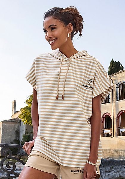 H.I.S Kapuzenshirt mit Kordelzug und weitem Armausschnitt, Loungewear günstig online kaufen