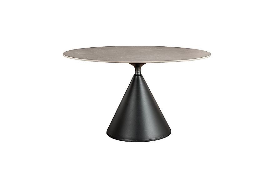 riess-ambiente Esstisch SIGNATURE 135cm grau/schwarz - Keramik, Metall, Säu günstig online kaufen