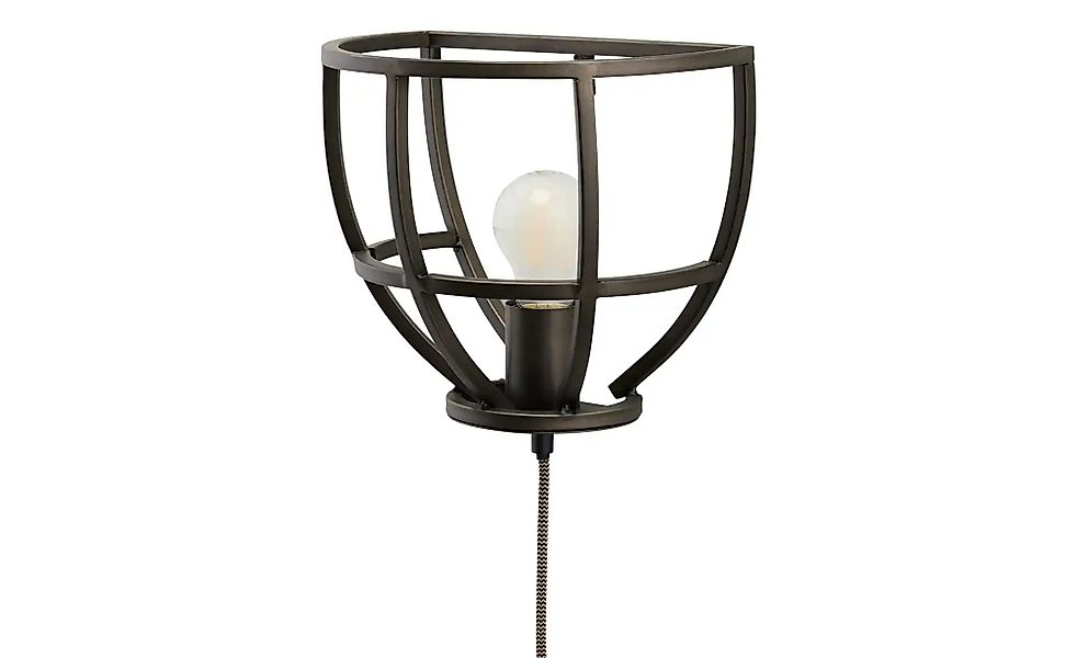 Wandleuchte  1-flammig  Metall schwarz  Frame ¦ schwarz ¦ Maße (cm): B: 16 günstig online kaufen