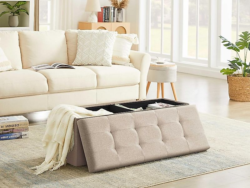 Zedelmaier Sitzbank 114cm mit Stauraum, Sitztruhe,faltbar Aufbewahrungsbox, günstig online kaufen