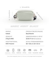 Inateck Gürteltasche Sling Bag, 1,5 Liter günstig online kaufen