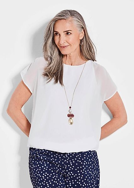 GOLDNER Shirtbluse Kurzgröße: Luftige Bluse mit günstig online kaufen