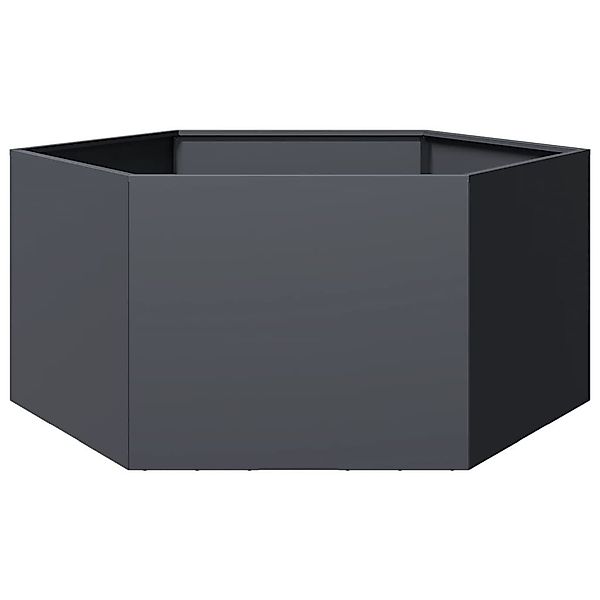 vidaXL Blumentopf Pflanzkübel Anthrazit Sechseckig 104x90x45 günstig online kaufen