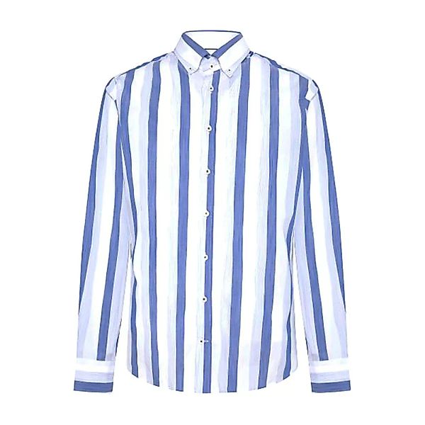 Hackett Nautical Large Stripe Langarm Hemd M Blue / Multi günstig online kaufen