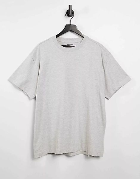 Weekday – Oversize-T-Shirt in Grau günstig online kaufen
