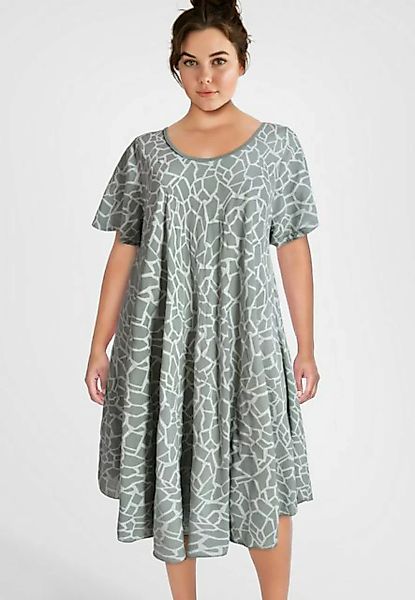 PEKIVESSA Sommerkleid Weites Viskosekleid knielang kurzarm (Einzelartikel, günstig online kaufen