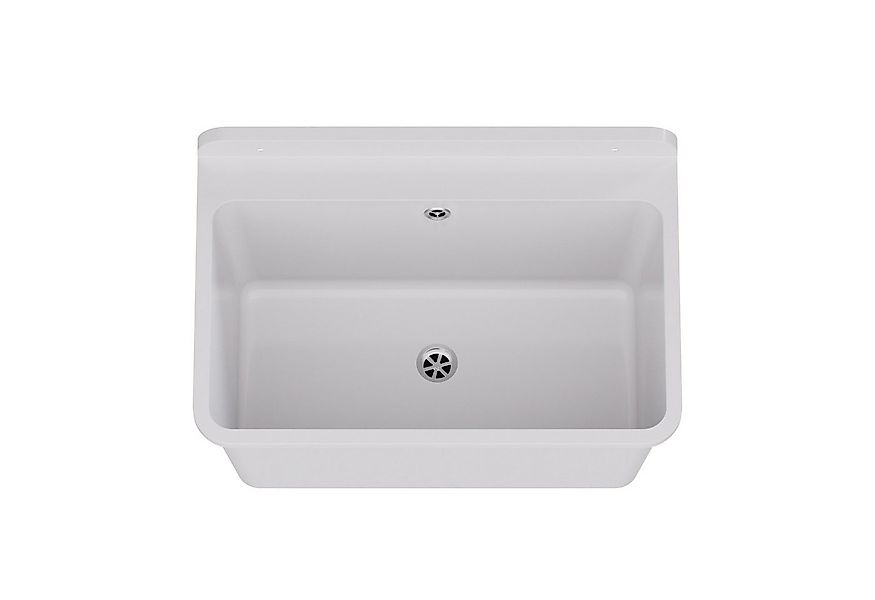 QLS Küchenspüle LARGE, Kunststoff-Spülbecken, 61x41 cm Ausgussbecken Spülbe günstig online kaufen