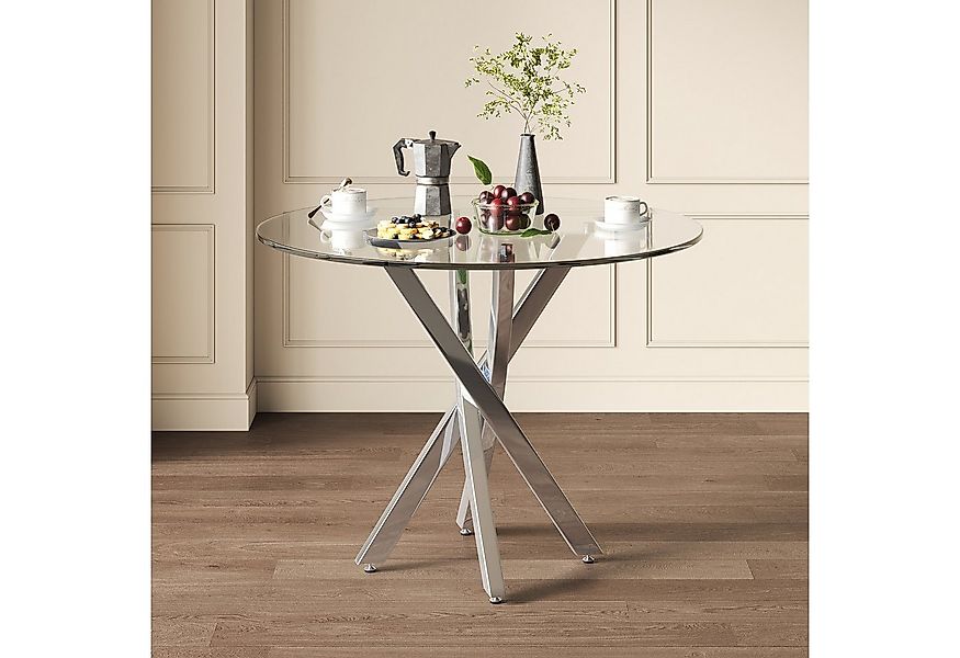 OKWISH Esstisch galvanisierte Tischbeine (Küchentisch, 1-St., 80*80*75 cm), günstig online kaufen