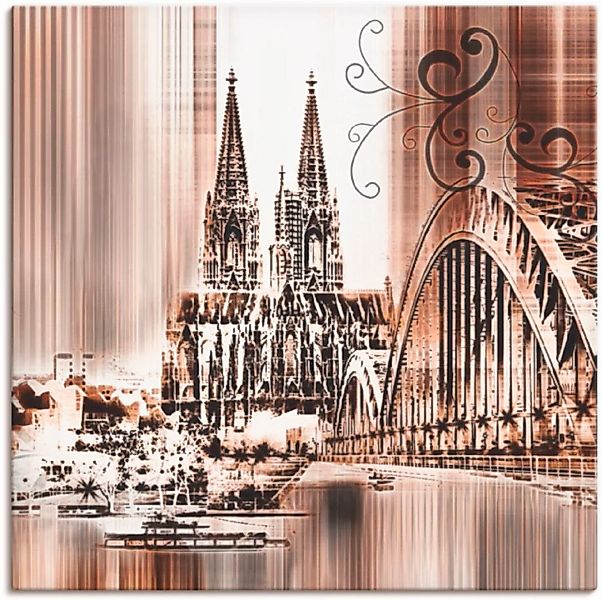 Artland Wandbild "Köln Skyline Collage VI", Architektonische Elemente, (1 S günstig online kaufen