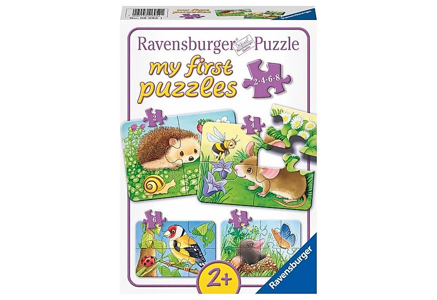 Ravensburger Puzzle Süße Gartenbewohner. My first Puzzles. 4 Motive, Puzzle günstig online kaufen