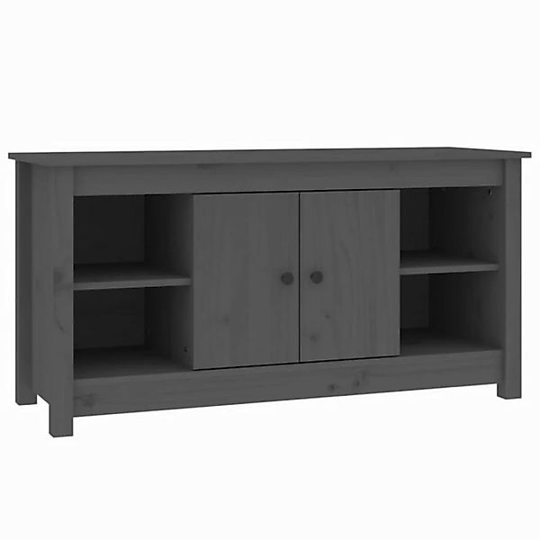 furnicato TV-Schrank Grau 103x36,5x52 cm Massivholz Kiefer (1-St) günstig online kaufen