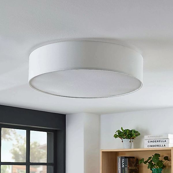 Stoff-Deckenlampe Gordana in Weiß, 57 cm günstig online kaufen