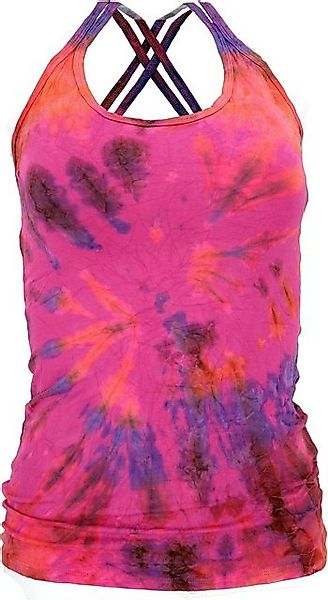 Guru-Shop T-Shirt Sommerliches Batik Yoga Top, Unikat Tie Dye Top.. Ethno S günstig online kaufen