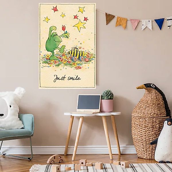 LuckyLinde Leinwandbild »Der Froch - Just Smile« 1 Stk. tlg. Exklusive JANO günstig online kaufen
