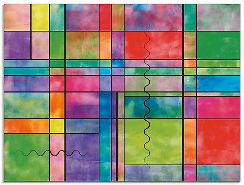Artland Glasbild »Bunt Abstrakt« Muster 1 Stk. tlg. in verschiedenen Größen günstig online kaufen