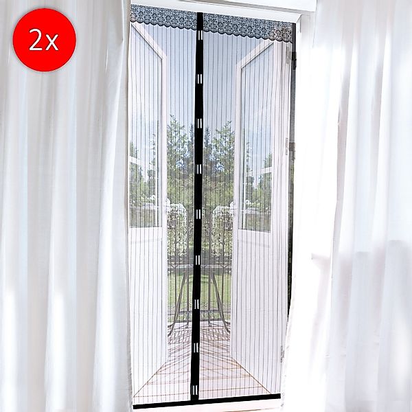 EASYmaxx Insektenschutzplissee Fliegengitter, Moskitonetz magnetisch 90x210 günstig online kaufen