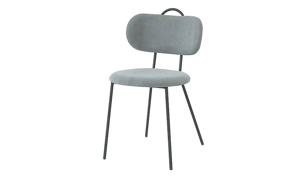 Polsterstuhl mit Griff Ludwig ¦ blau ¦ Maße (cm): B: 43,5 H: 80 T: 52.0 Stü günstig online kaufen