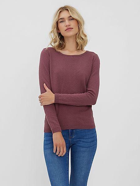 Vero Moda Rundhalspullover VMCARE STRUCTURE LS günstig online kaufen
