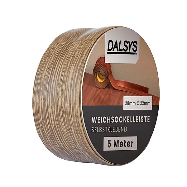 Dalsys Sockelleiste, L: 500 cm, Weichsockelleiste selbstklebend, 1-St., Kle günstig online kaufen