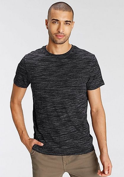 AJC T-Shirt Kurzarm, Regular Fit, meliert, Rundhalsausschnitt günstig online kaufen