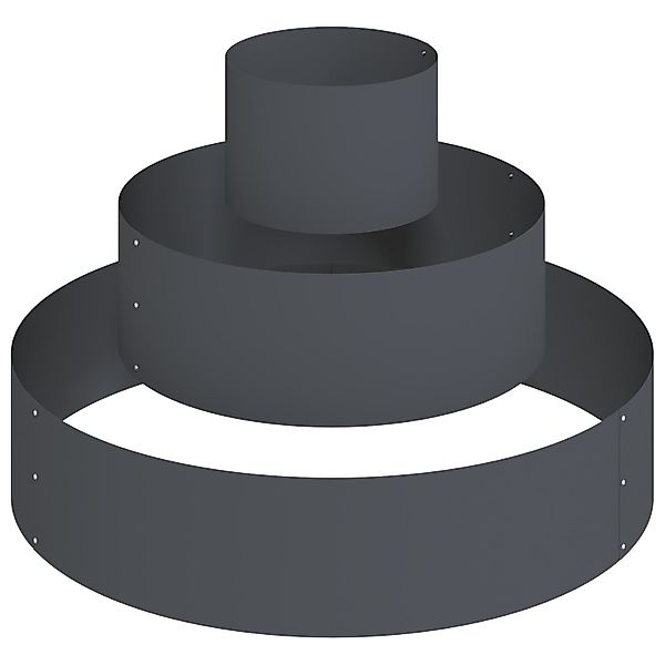 vidaXL Blumentopf Metallpflanzer Stahl/Anthrazit Stahl Groß günstig online kaufen