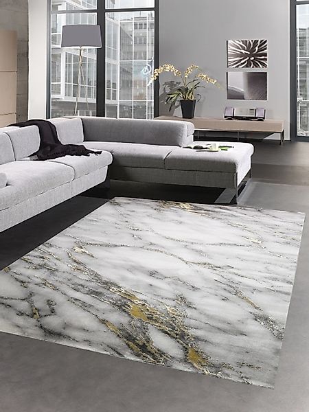 Carpetia Teppich Teppich modern Wohnzimmerteppich Marmor günstig online kaufen
