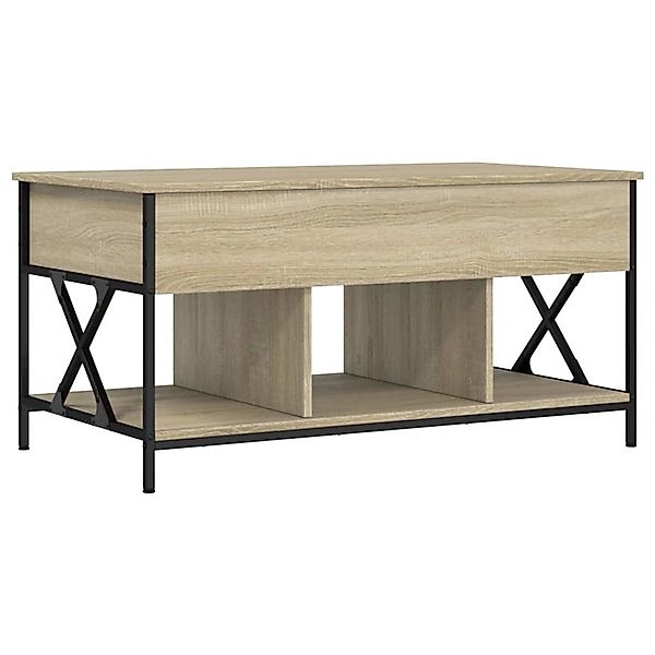 vidaXL Couchtisch Sonoma-Eiche 100x55x50 cm Holzwerkstoff und Metall 845337 günstig online kaufen