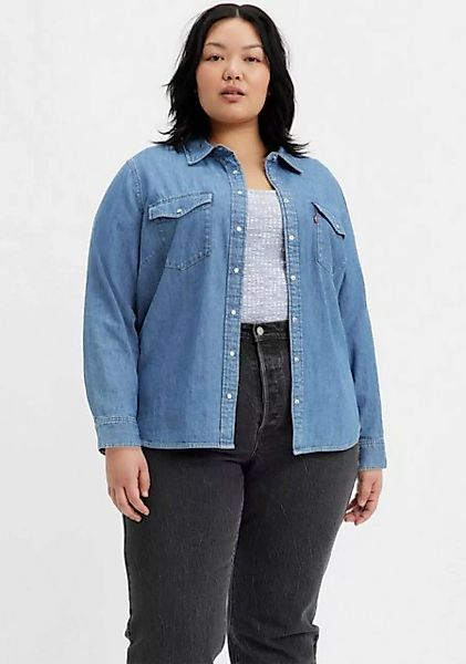 Levi's® Plus Jeansbluse ESSENTIAL WESTERN mit zwei Brusttaschen und Druckkn günstig online kaufen