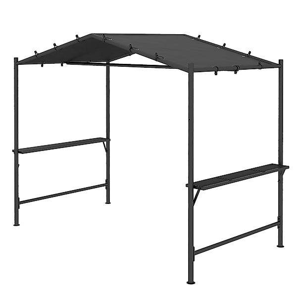 Outsunny Grillpavillon 277 x 149 x 230 cm wasserdicht flammhemmend Gartenpa günstig online kaufen