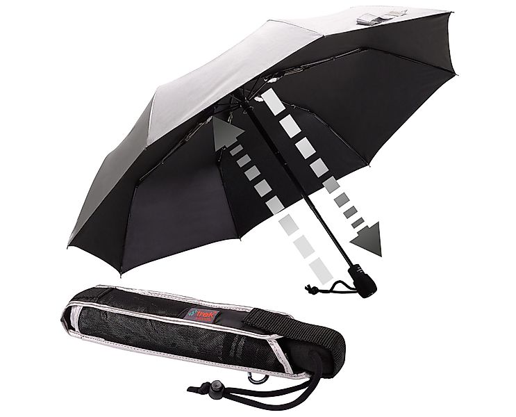 EuroSCHIRM Trekkingschirm "light trek automatic, silber" kompakte Größe, in günstig online kaufen