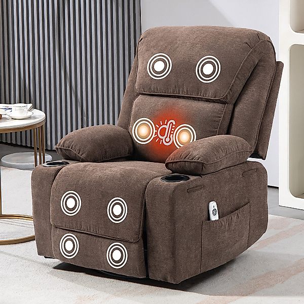 BRTHORY Massagesessel Relaxsessel mit Massagefunktion, Fernsehsessel, günstig online kaufen