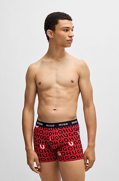 HUGO Boxershorts BOXERBR TRPLT DESIGN Markenlogo günstig online kaufen
