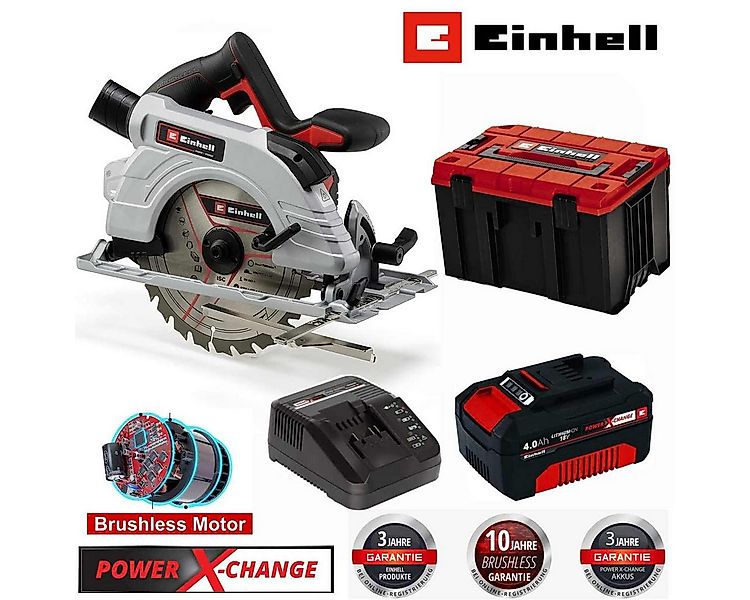 Einhell Akku-Handkreissäge Handkreissäge TP-CS 18/190 Li BL- 18V +Akku 4.0 günstig online kaufen