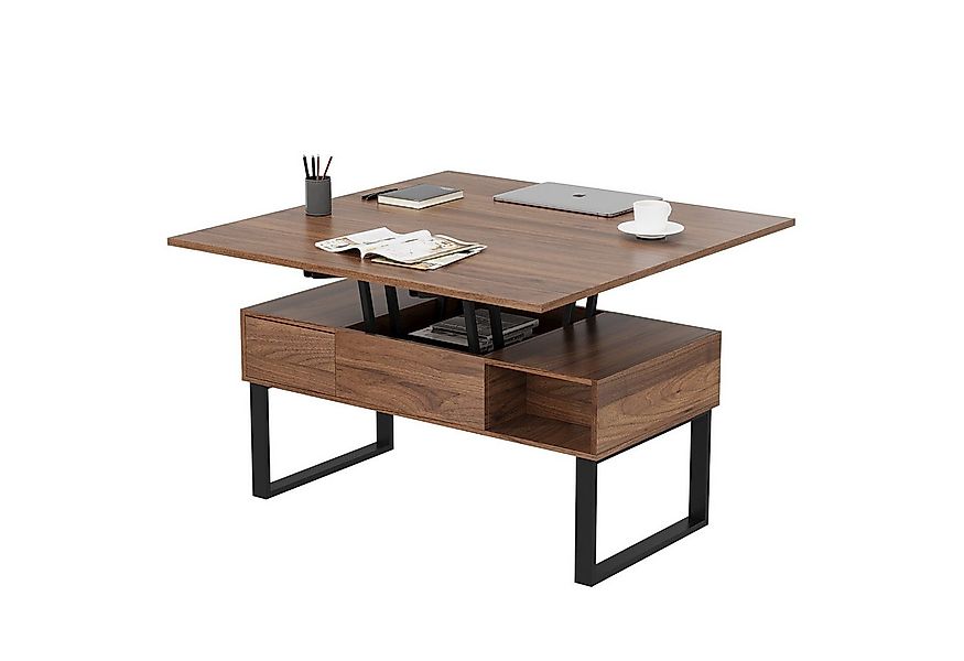 VOWNER Couchtisch 3-in-1-Multifunktions-Wohnzimmertisch, Höhenverstellbar, günstig online kaufen