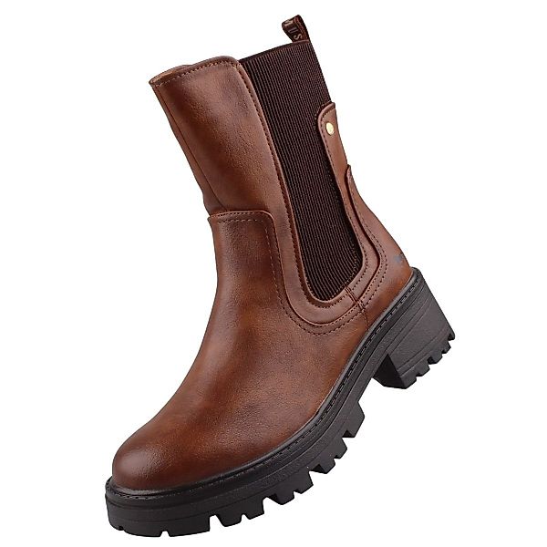 Mustang Shoes Stiefelette "Mustang Shoes Stiefelette Lederimitat/Textil" günstig online kaufen