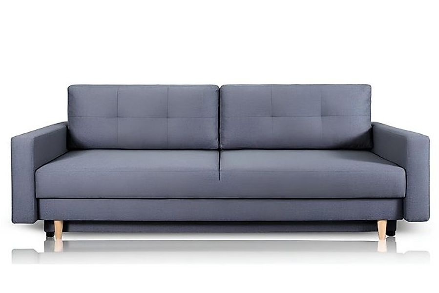 Xlmoebel Sofa Dreisitzer Couch in Blau mit elegantem Stil für ein modernes, günstig online kaufen