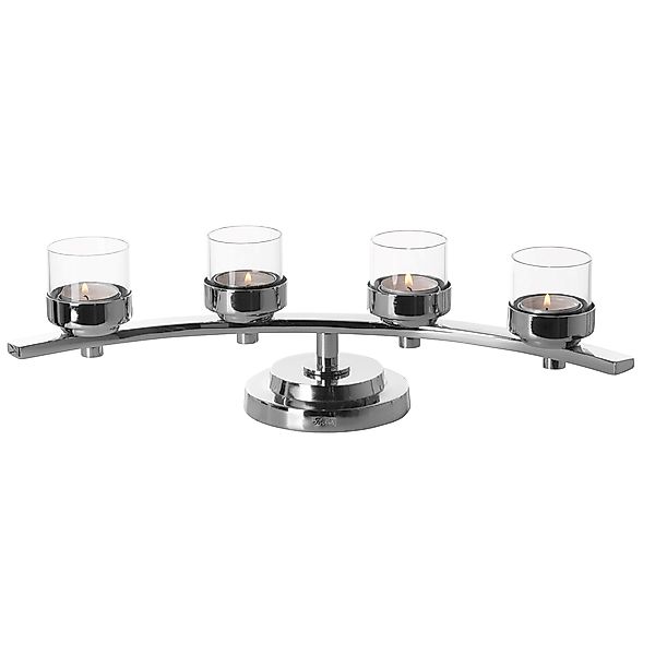 Dunja schlanker Kerzenleuchter - gebogene Form Höhe 12cm, 42x15 cm günstig online kaufen