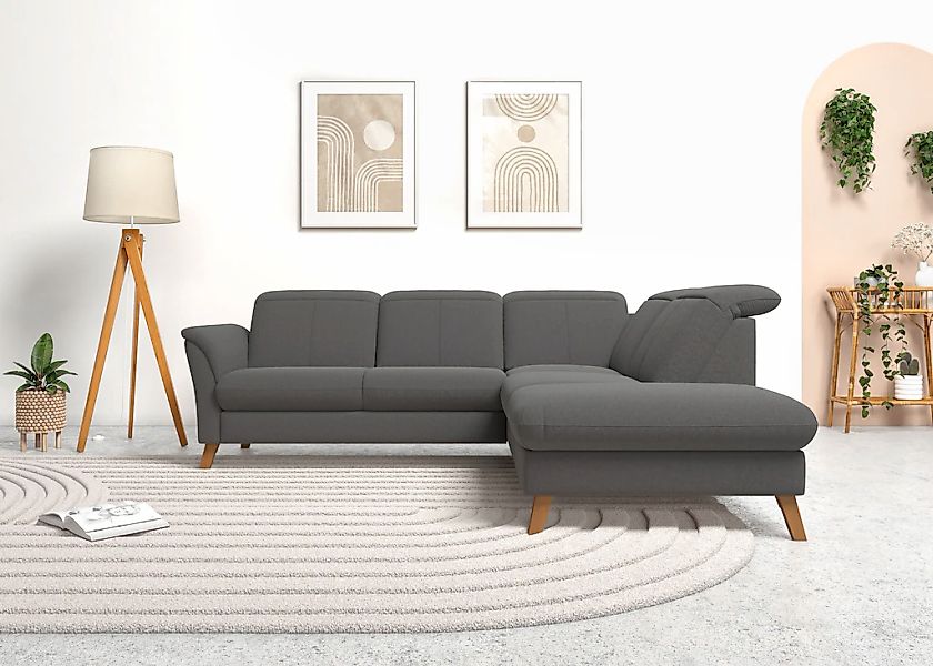 sit&more Ecksofa »Romero L-Form«, wahlweise mit oder ohne TV-Funktion, Bett günstig online kaufen