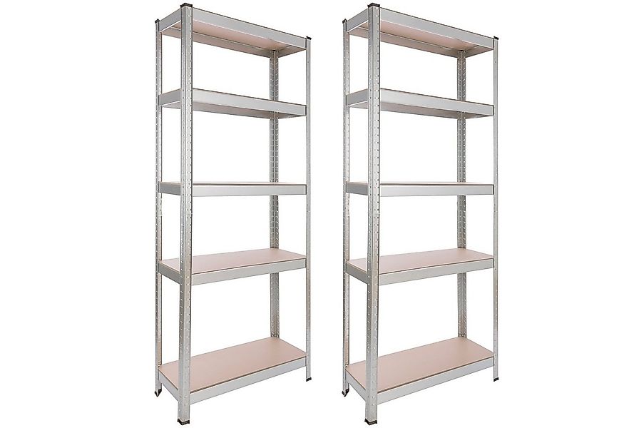 Arebos Schwerlastregal 180x75x30 cm, 350 kg Traglast, Steckregal, Lagerrega günstig online kaufen