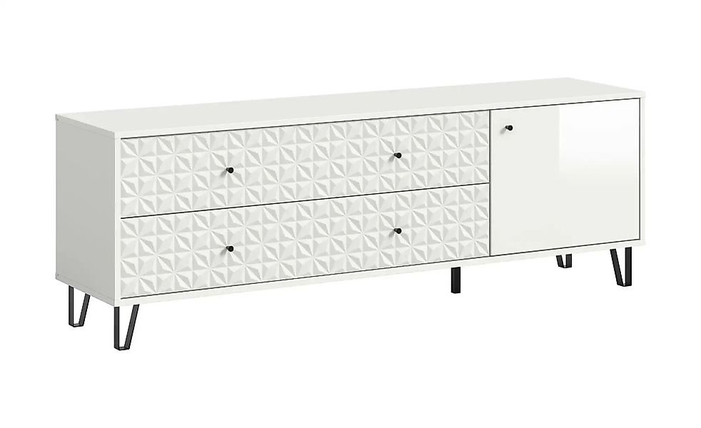 Lowboard  Prisma ¦ weiß ¦ Maße (cm): B: 164 H: 56 Kommoden & Sideboards > L günstig online kaufen