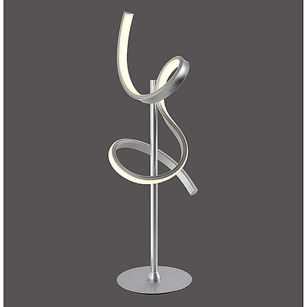 Just Light. Tischleuchte Curls Silber H: 53 cm günstig online kaufen