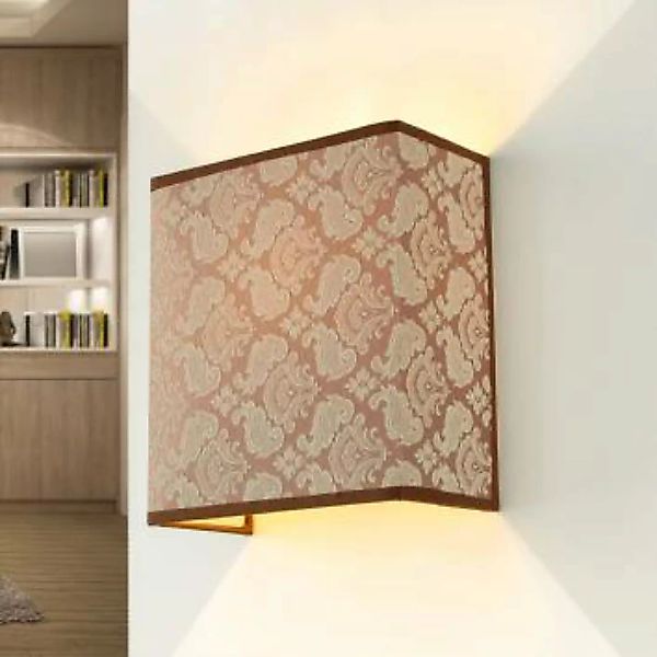 Stoff Wandlampe Loft Design Beige Schlafzimmer Flur günstig online kaufen
